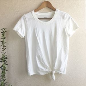 Madewell • sideknot top shirt white size XXS